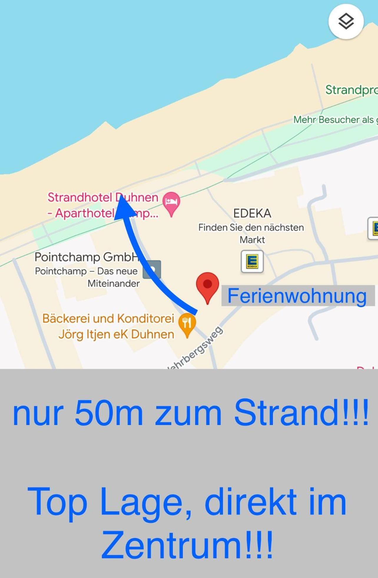 Traumhafte Ferienwohnung "Seekueste" In Cuxhaven - Duhnen In 1A Lage Im Haus Elbe 1 !!! 50M Zum Strand !!! Exteriör bild